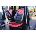 ERGONOMIC CAR SEAT COVER, T-SHIRT TYPE, GT LEATHER FABRIC, VENTILATED, 1 PC