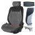 FRONT SEAT COVER CARBON STYLE GRAY C3