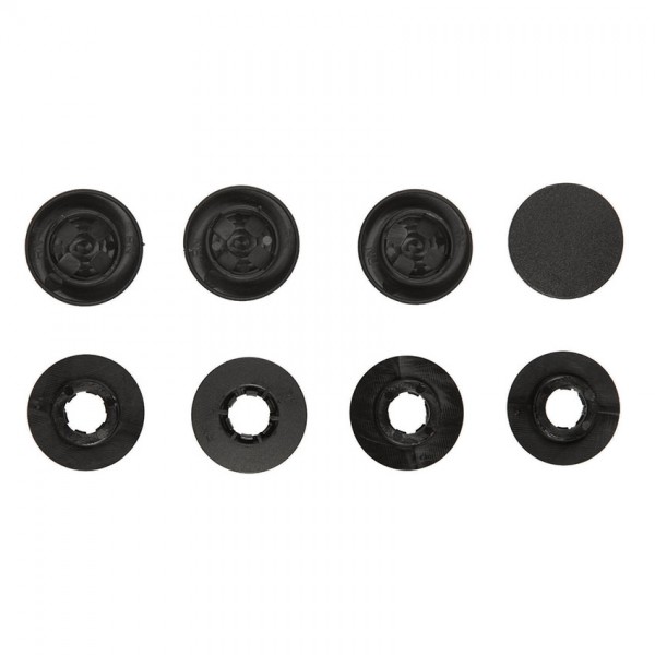 Κουμπώματα στρογγυλά μαύρα σετ για Nissan / Renault / Dacia 4τμχ