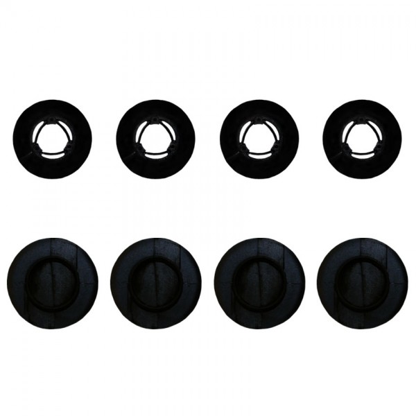 Κουμπώματα στρογγυλά μαύρα σετ για Renault / Dacia 4τμχ